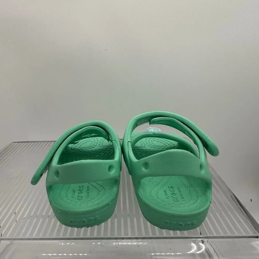 Crocs size 4 star mint green sandals